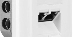 Cat E 6 6A Fiber Face Plate