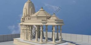 Pink Sandstone Heritage Style Temple