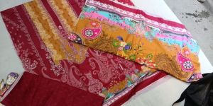 premium ladies dress material soft fabric