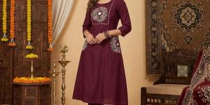 Women Cotton Dabu Palazzo Pants