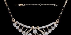 18K Gold Delicate Diamond Row Mangalsutra