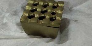 Gold Antique Finish Cast Aluminum Ash Tray