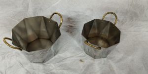 Stainless Steel Serving Hexa Bowl