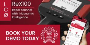 REX 100 Rebar Concrete Scanner (Cover Locator)