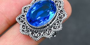 Handmade Brass Silver Metal Earring