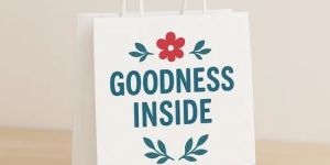 White Kraft Paper Carry Bag