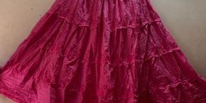 Ladies Stylish Cotton Long Skirt