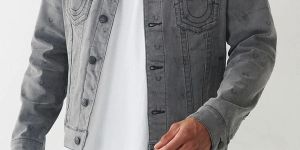 Grey Classic Needle Jimmy Slim Fit Denim Jacket