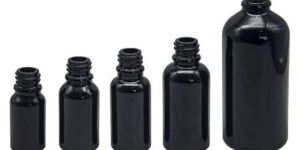 10ml to 100ml Black Glass Bottle