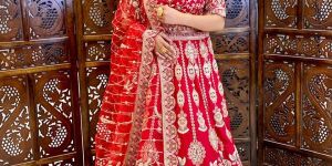 Premium Quality of Bridal Lehenga On Rent