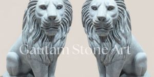 Marble Lion Statue