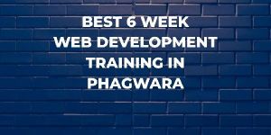 Best 6 Weeks Web Development Training in Phagwara