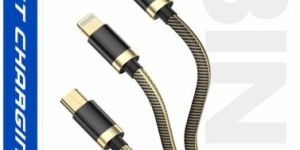 Wroxen 3 in Fast Flat Car Charger Cable 1 M USB Type C Cable (Compatible with Mobile, Tablet, Ios)