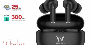 Wroxen 8 Bluetooth Headset (Black, True Wireless)