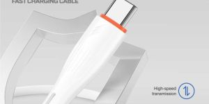 Wroxen CW-31 1 M USB Type C Cable (Compatible with Mobile, White)
