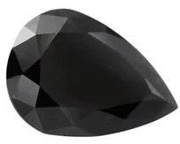Natural Black Pear Cut Diamonds