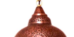 copper hammered finish ceiling pendant light