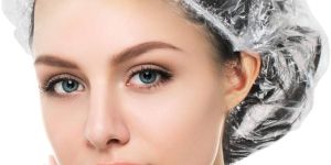 Transparent Plastic Disposable Shower Cap