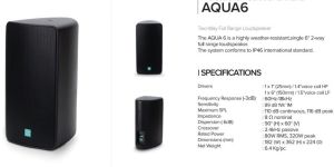 Stonewater Aqua 6 Speakers