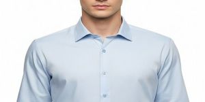 Mens Sky Blue Full Sleeve Cotton Shirt