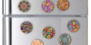 Mandala Wooden Fridge Magnet