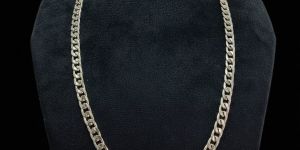 Elegant Silver-Tone Interwoven Chain