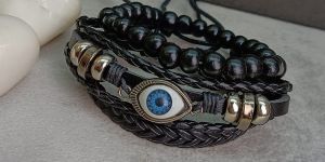 Mens Stackable Bracelet Set (3-Piece)