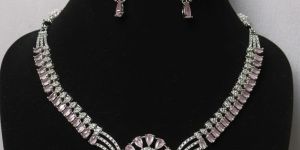 Premium AD Necklace & Earring Set