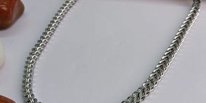 Silver-Tone Interlinked Chain
