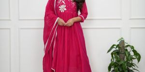 Women Dupatta Bottomwear Kurti Set