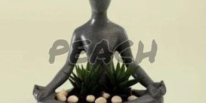 Marble Yoga Lady Planter