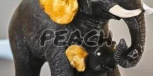 resin decorative elephant family statue