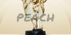White Polyresin Horse Head Statue