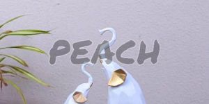 white resin elephant pair statue