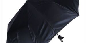 3 Fold Kk Black-Silver Manual Open Umbrella