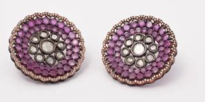 Amethyst Glow Zirconia Studs