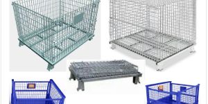 Collapsible Cage Pallet - Logistic Pallet - Reteintion Cage Pallet