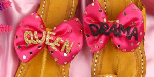 Drama-queen Kolhapuri Pink Bow Flat Sandal