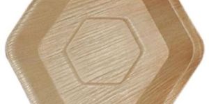 Wooden Hexagon Plate