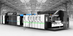 Flexo Printer Slotter Die Cutting with Inline Folder Gluer
