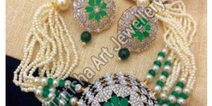 Heavy Bridal Choker Necklace Set