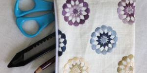 Embroidered Flower Multipurpose Pouch