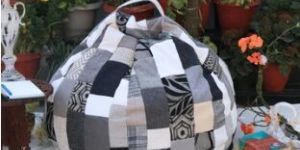 Printed Monochrome Bean Bag