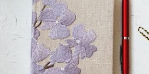 Purple Flora Mini Notebook