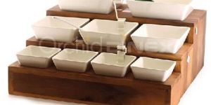 Acacia Wooden Holes Stand