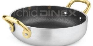 Aluminium Fry Pan with Long Brass Handle