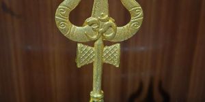 Metal Om Swastik Bell