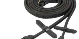 Black Leather Horse Rein