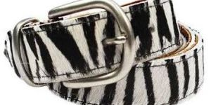 Mens Printed Leather Belt