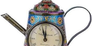 Metal Vintage Kettle Table Clock